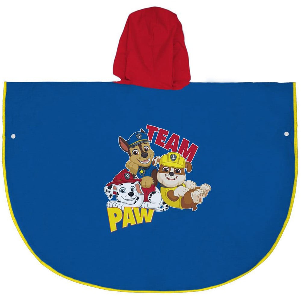 Pelerina de ploaie tip poncho, Paw Patrol, Albastru, 5 - 6 ani - 1 | YEO