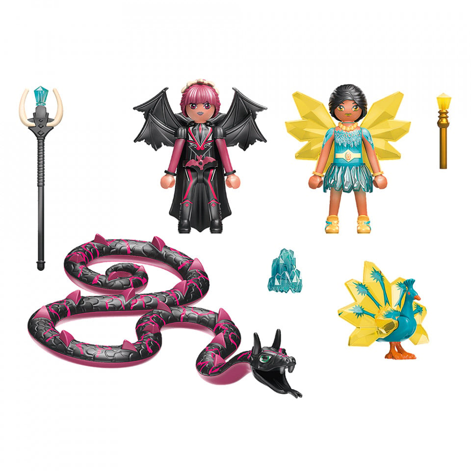 Playmobil - Crystal Fairy Si Bat Fairy Cu Animalul De Suflet - 2 | YEO