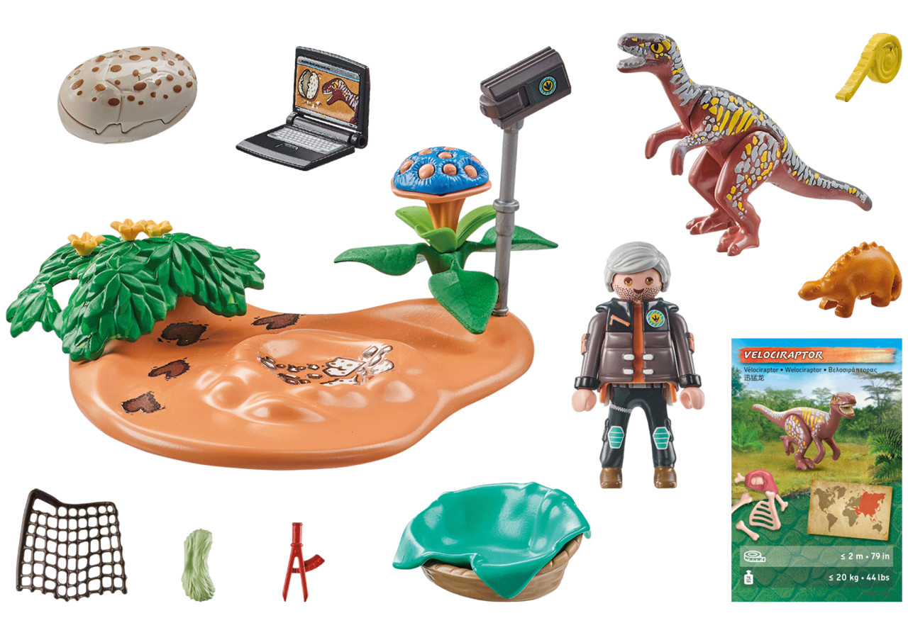 Playmobil-CUIB DE STEGOSAURUS SI HOT DE OUA - 1 | YEO