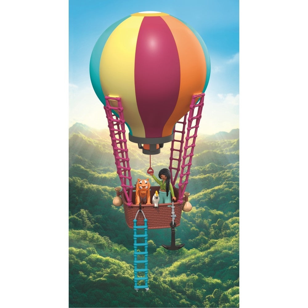 Playmobil - Jucarie de rol Plimbarea animalelor cu balonul - 3 | YEO