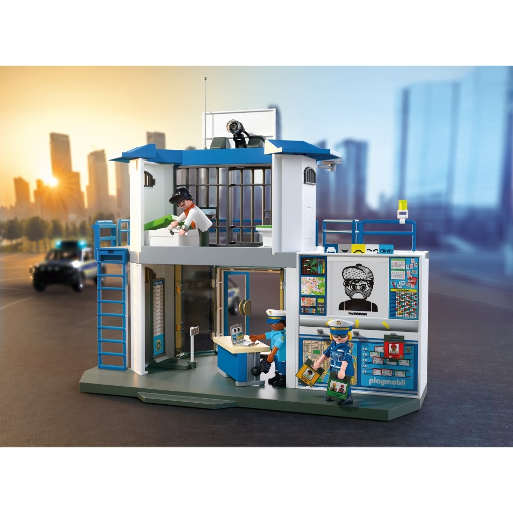 Playmobil - Jucarie de rol Statie de politie cu sala de interogatoriu - 3 | YEO