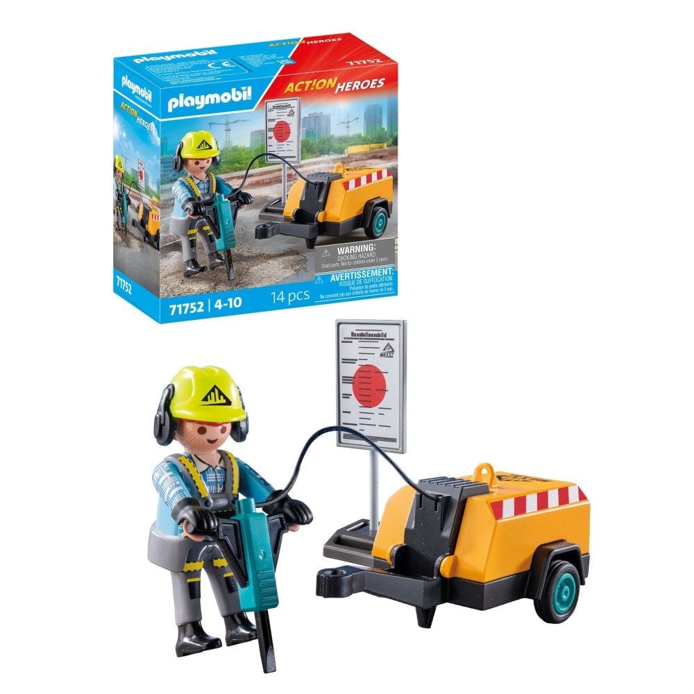 Playmobil - Muncitor cu ciocan demolator Playmobil