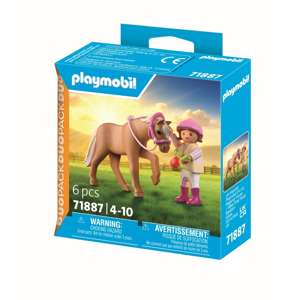 Playmobil - Set 2 figurine fetita cu ponei - 2 | YEO