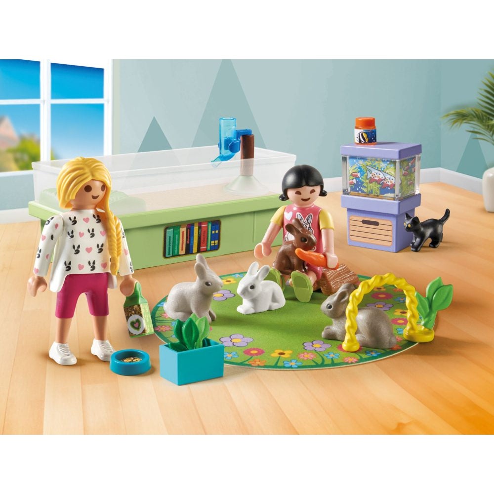 Playmobil - Set starter Familie de iepurasi - 3 | YEO