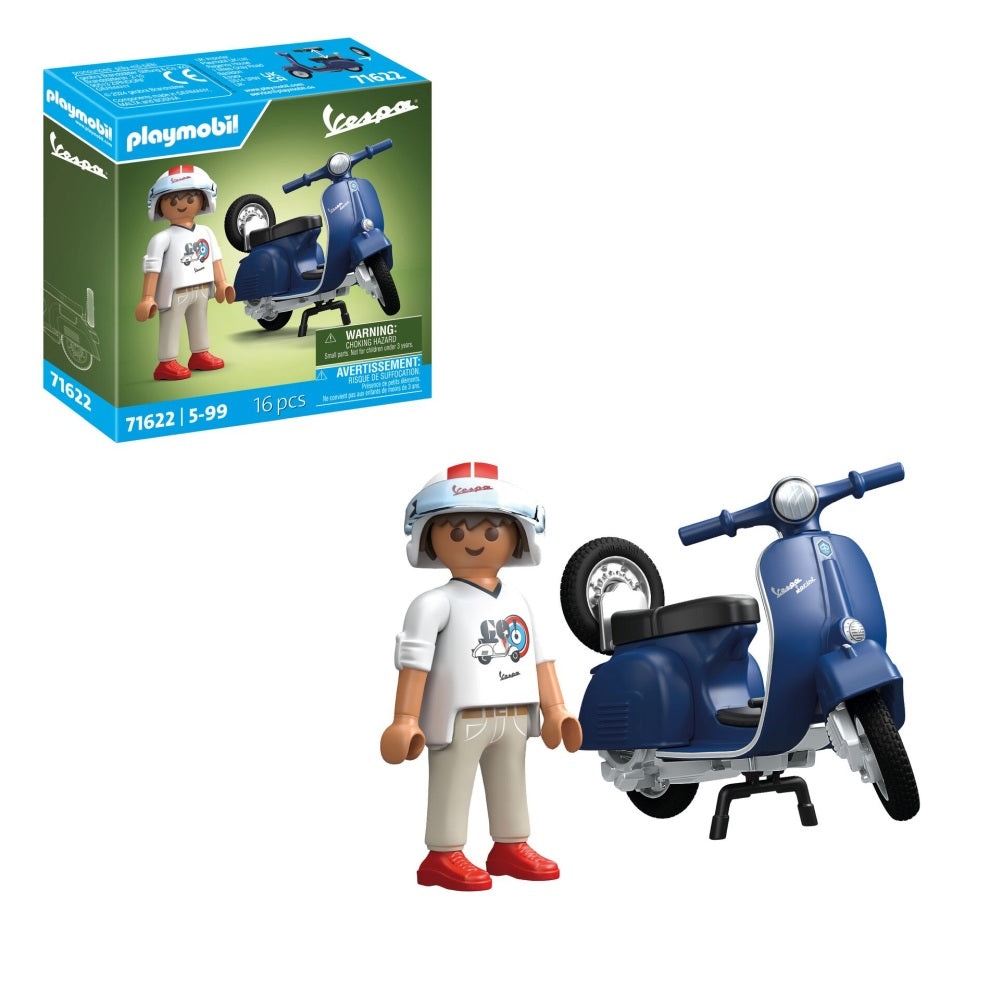 Playmobil - Vespa albastra cu un barbat - 1 | YEO