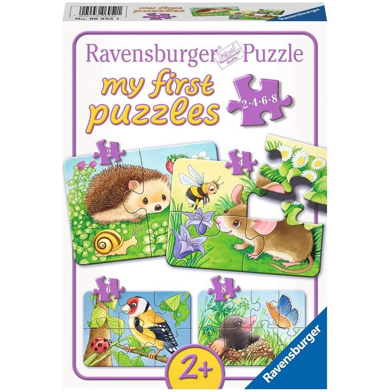 Primul Meu Puzzle Animale Din Padure, 2/4/6/8 Piese