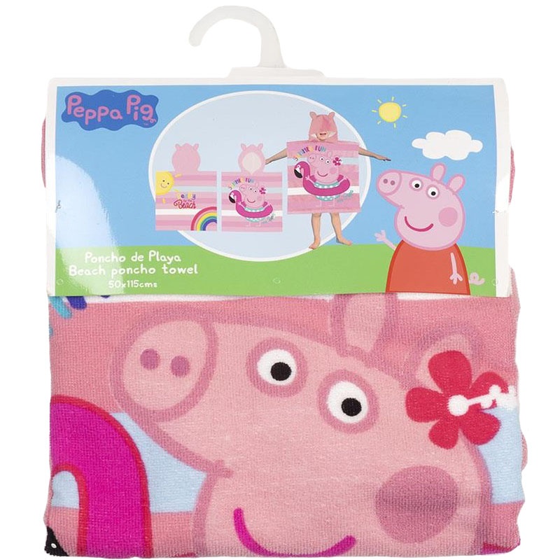 Prosop poncho cu gluga, Peppa Pig Summer Fun, 50 x 115 cm - 2 | YEO