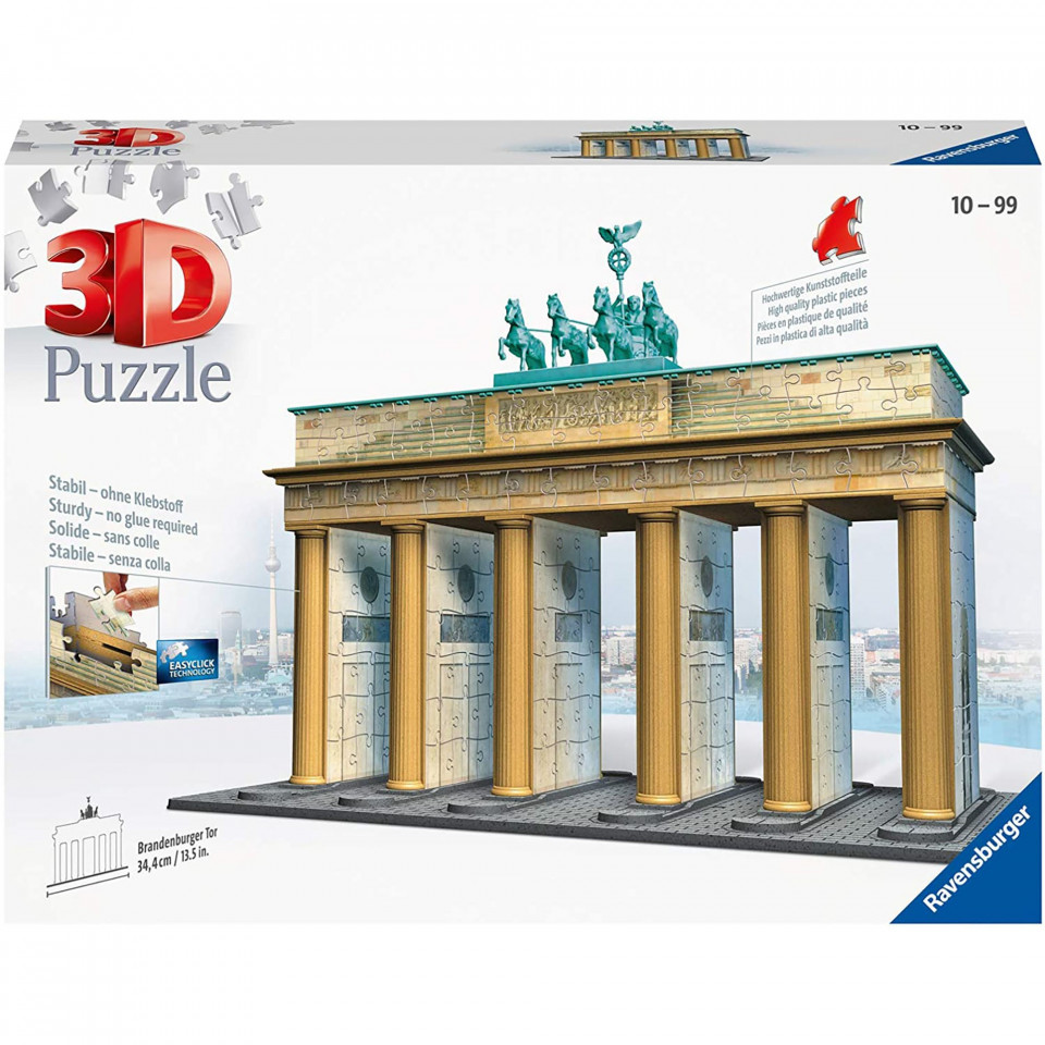 Puzzle 3D Poarta Brandenburg, 324 Piese - 2 | YEO