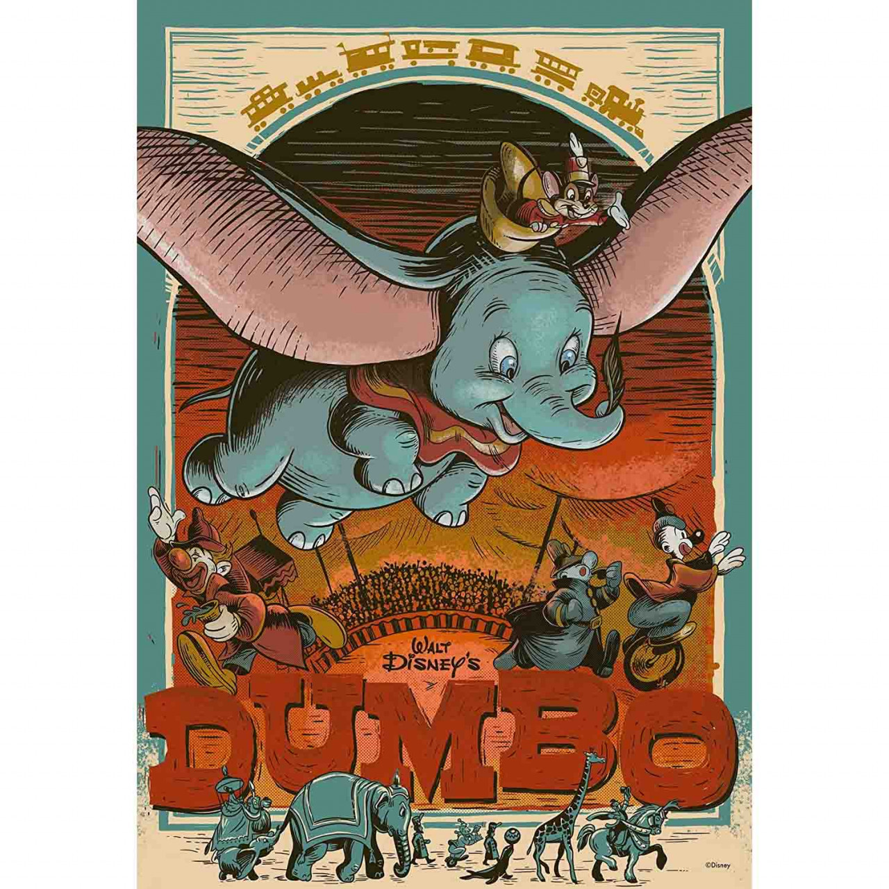 Puzzle Disney Dumbo, 300 Piese - 1 | YEO