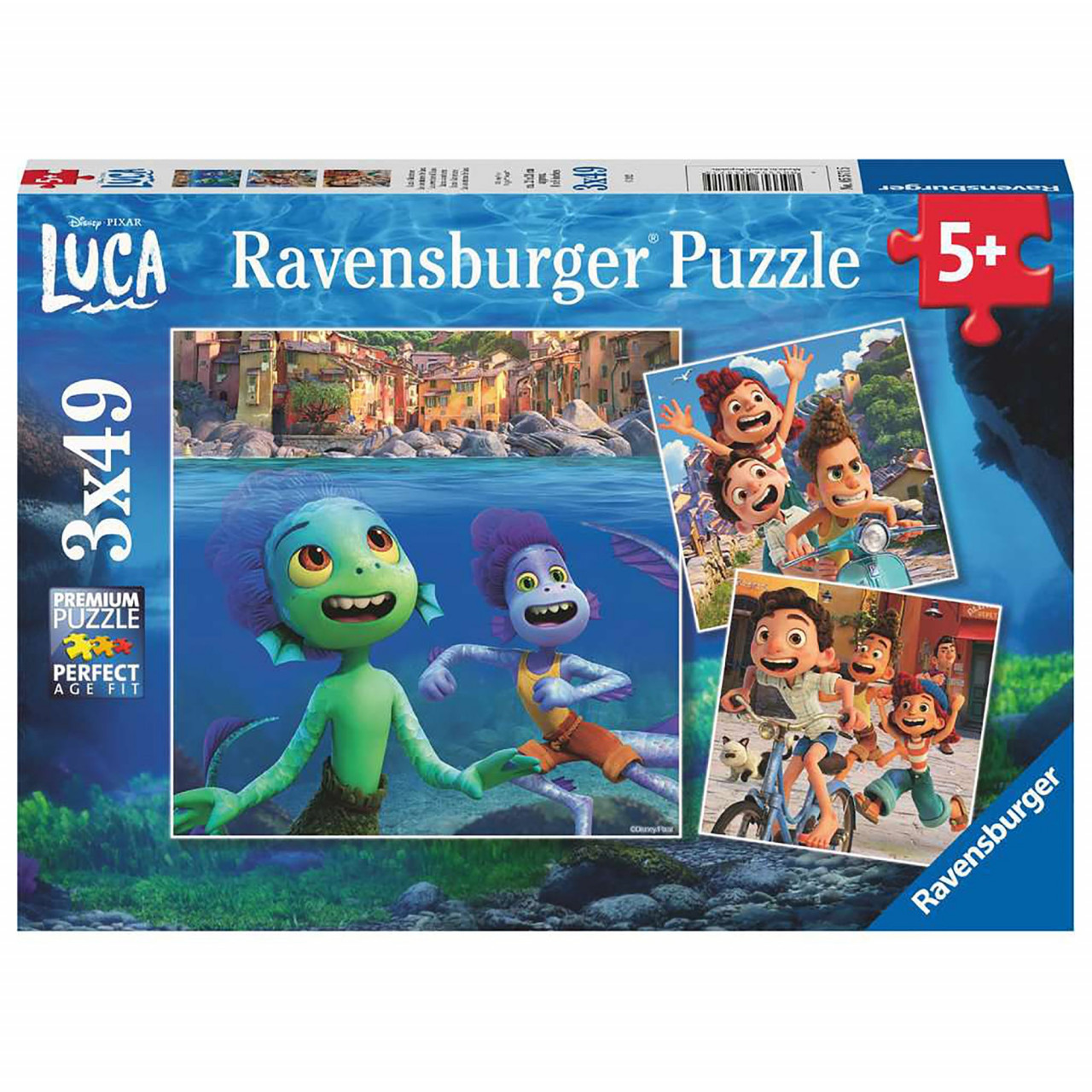 Puzzle Disney Pixar Luca, 3X49 Piese