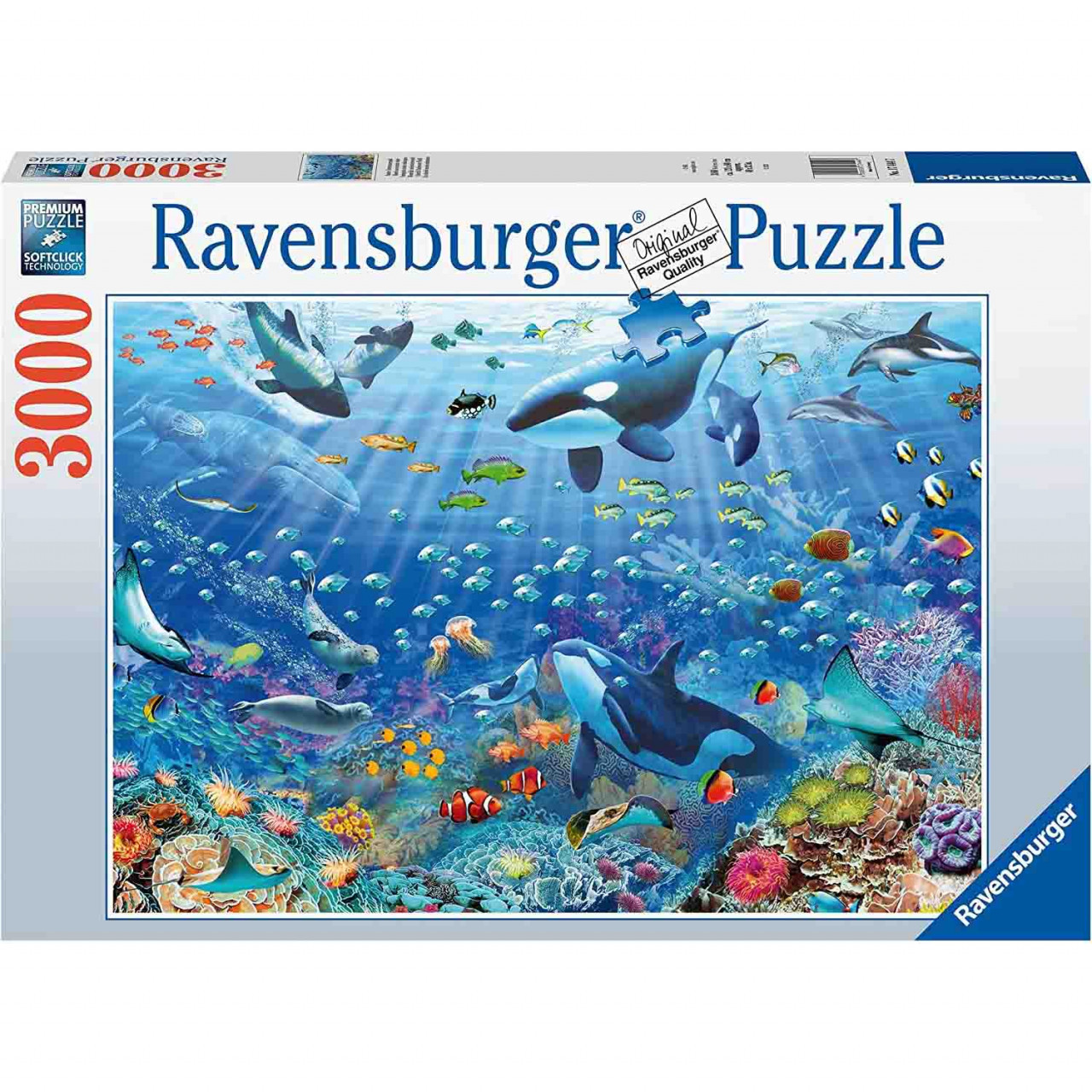 Puzzle Lumea Subacvatica Colorata, 3000 Piese