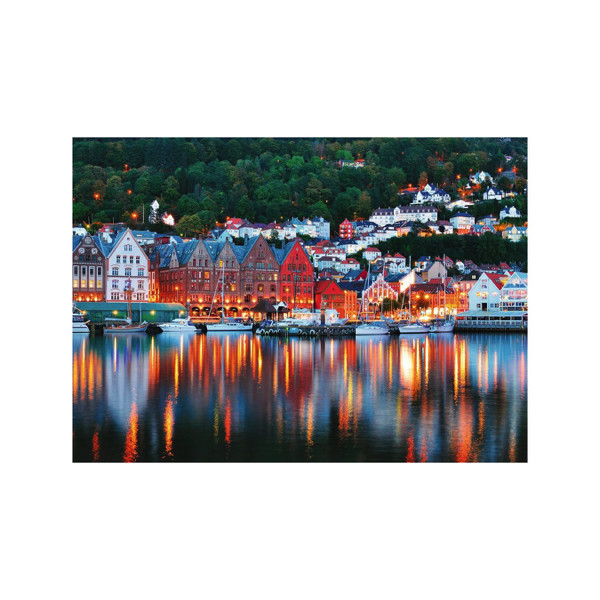 Puzzle Orasul Bergen, 1000 Piese - 1 | YEO