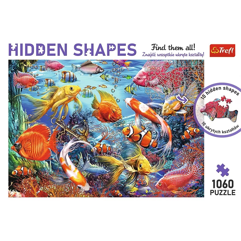 Puzzle Trefl 1000 Forme Ascunse Viata Subacvatica - 2 | YEO