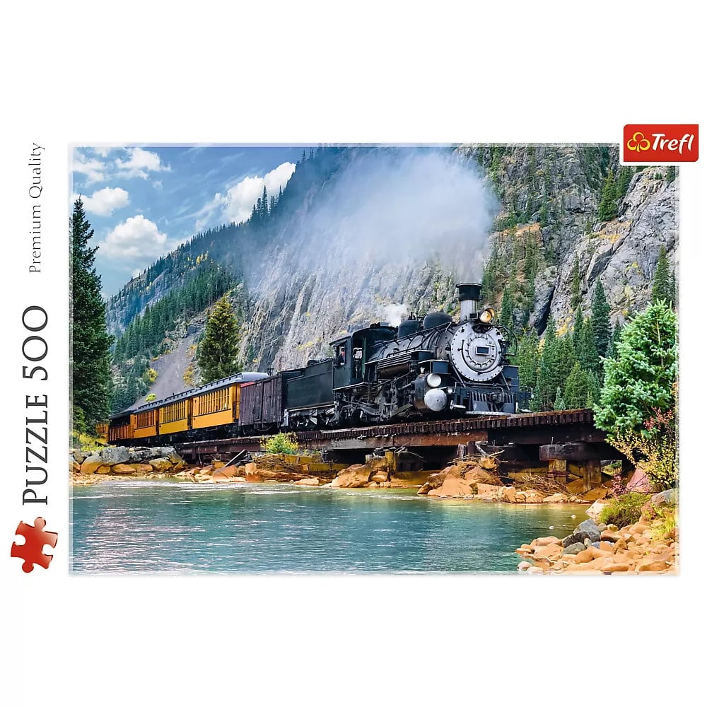 Puzzle Trefl 500 Tren Prin Munti - 2 | YEO