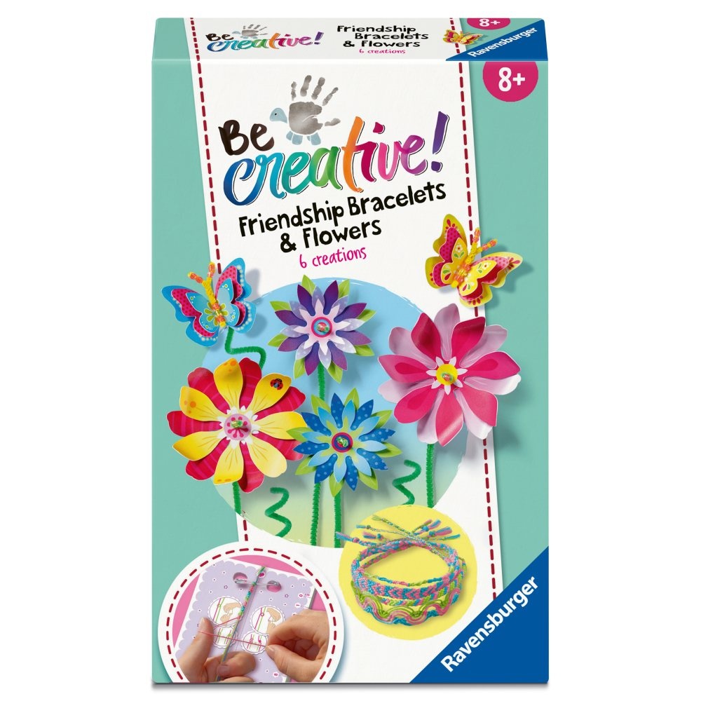Ravensburger - Be Creative Set mini de creatie flori si bratari - 2 | YEO