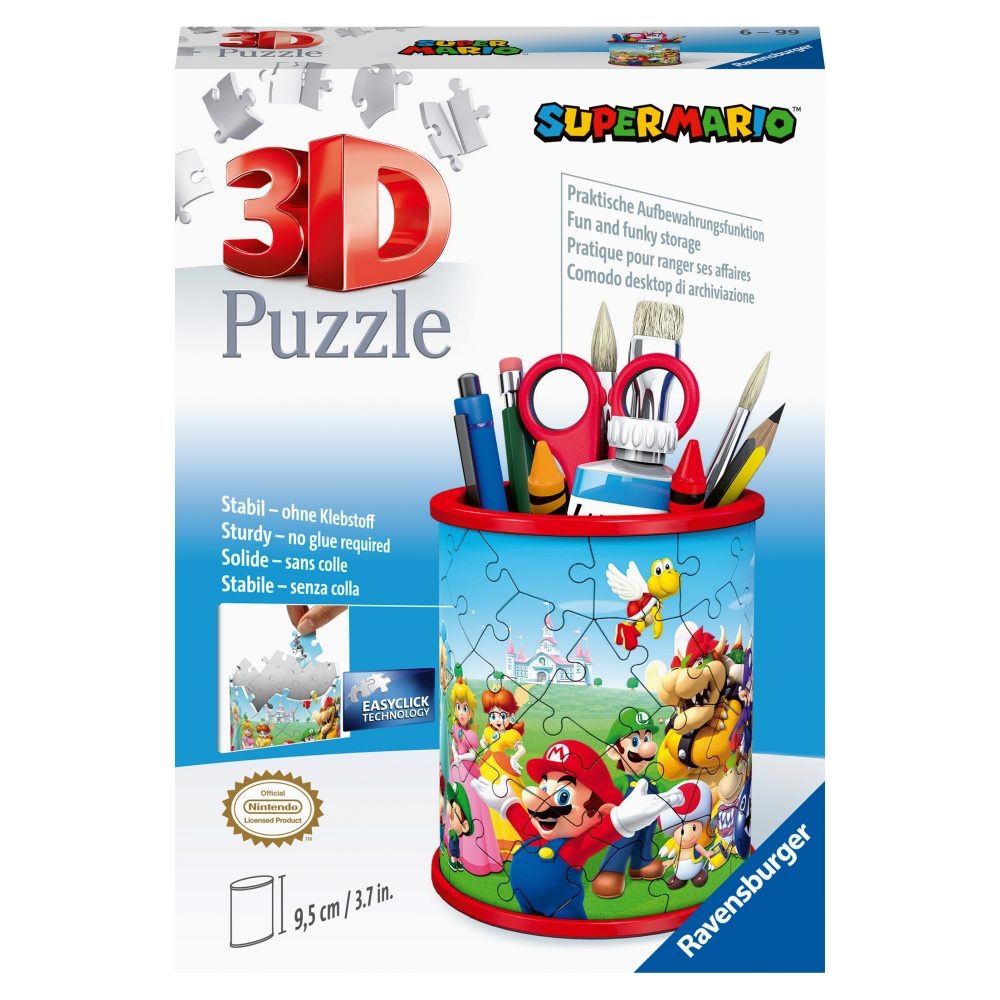 Ravensburger - Puzzle 3D suport pixuri Super Mario 54 piese - 1 | YEO
