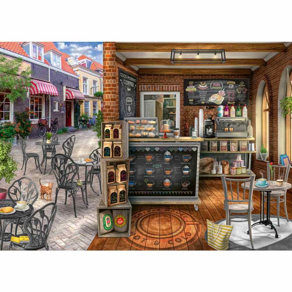 Ravensburger - Puzzle cafenea pitoreasca 1000 piese design nou - 1 | YEO