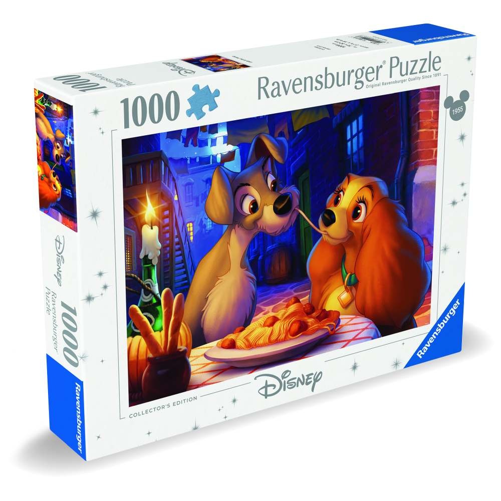 Ravensburger - Puzzle doamna si vagabondul 1000 piese design nou