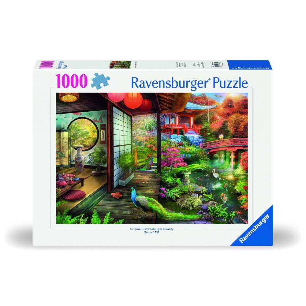 Ravensburger - Puzzle gradina japoneza 1000 piese design nou - 1 | YEO