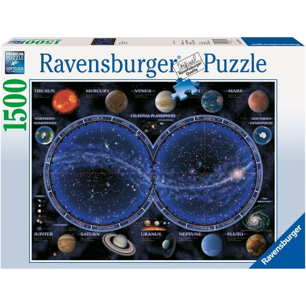 Ravensburger - Puzzle harta cereasca 1500 piese design nou