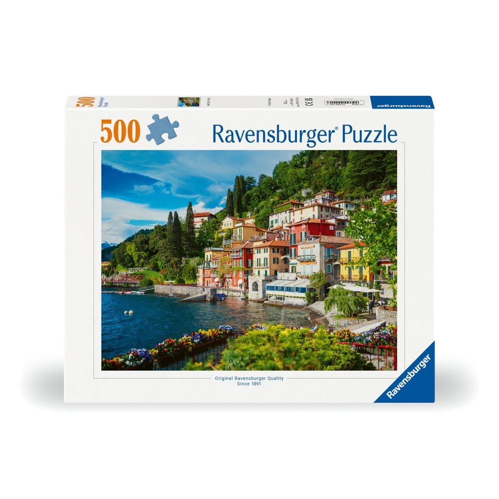 Ravensburger - Puzzle lacul Como Italia 500 piese design nou