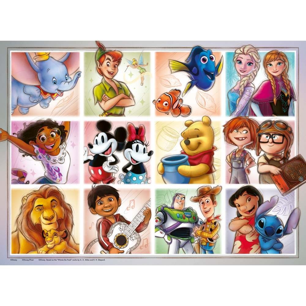 Ravensburger - Puzzle personaje Disney 100 piese XXL - 2 | YEO