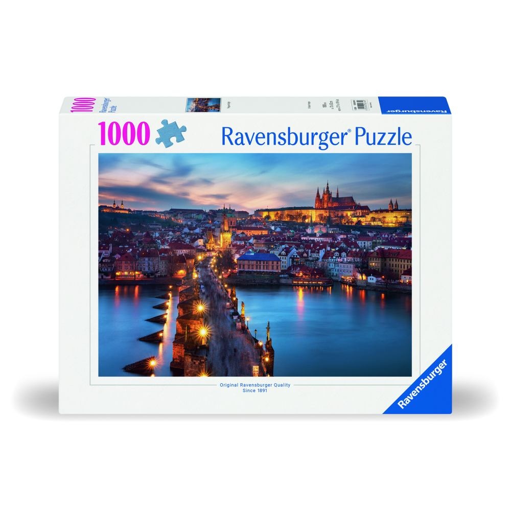 Ravensburger - Puzzle Praga noaptea 1000 piese design nou