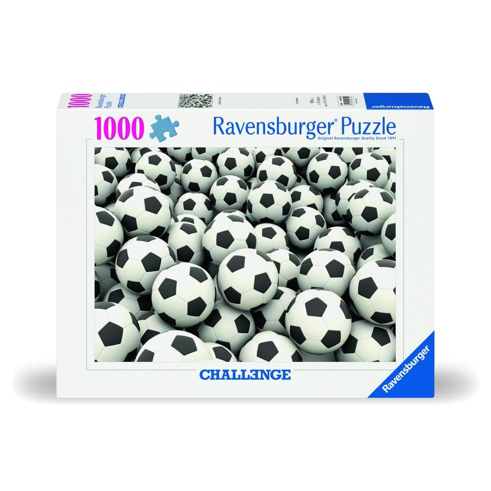 Ravensburger - Puzzle provocare mingi de fotbal 1000 piese design nou