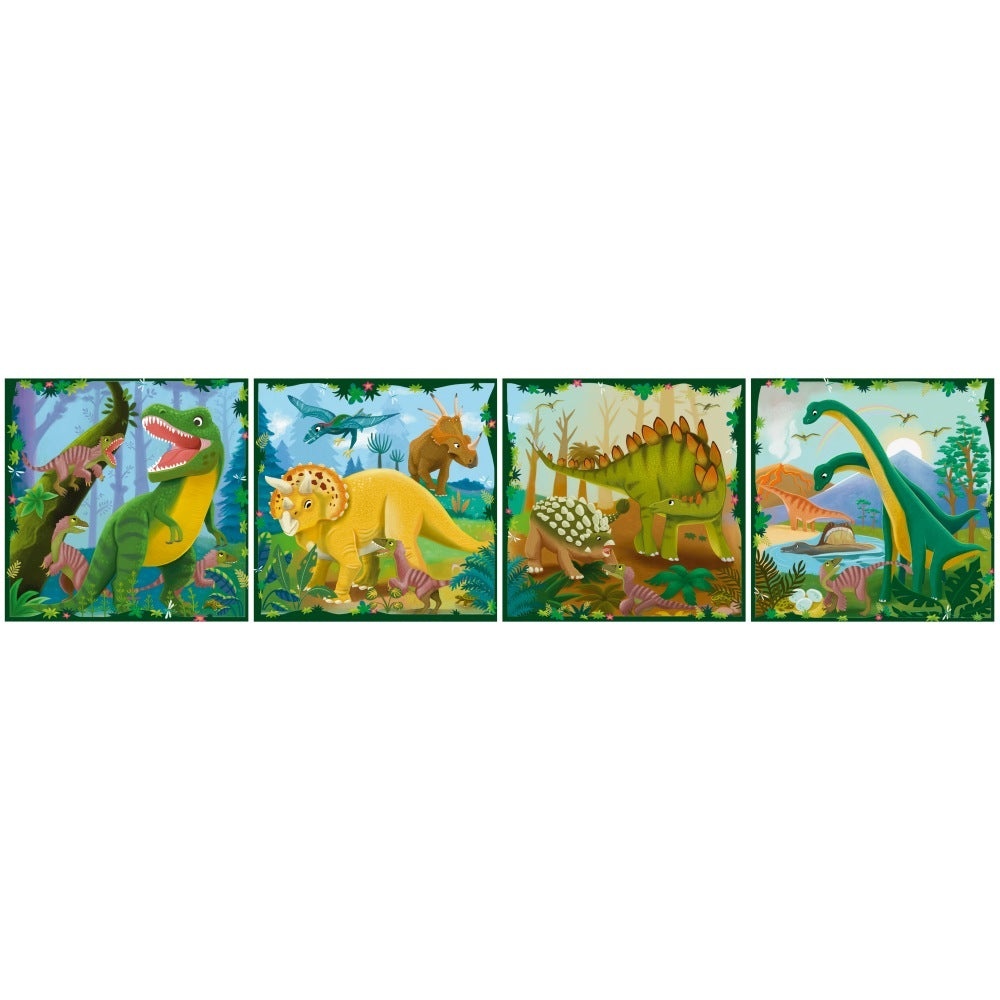 Ravensburger - Puzzle Up dinozauri 4 puzzle 25 36 42 56 piese - 3 | YEO