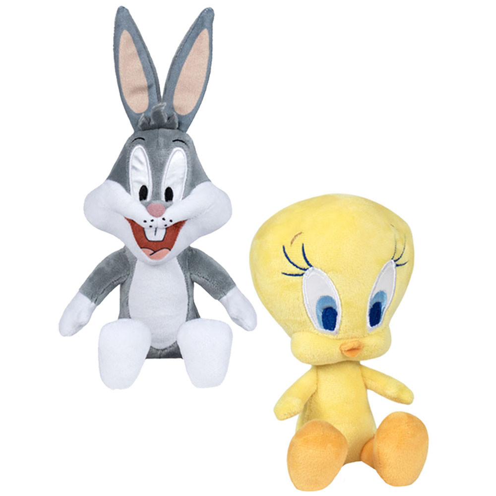 Set 2 jucarii din plus Bugs Bunny 18 cm si Tweety 16 cm (sitting) - 1 | YEO