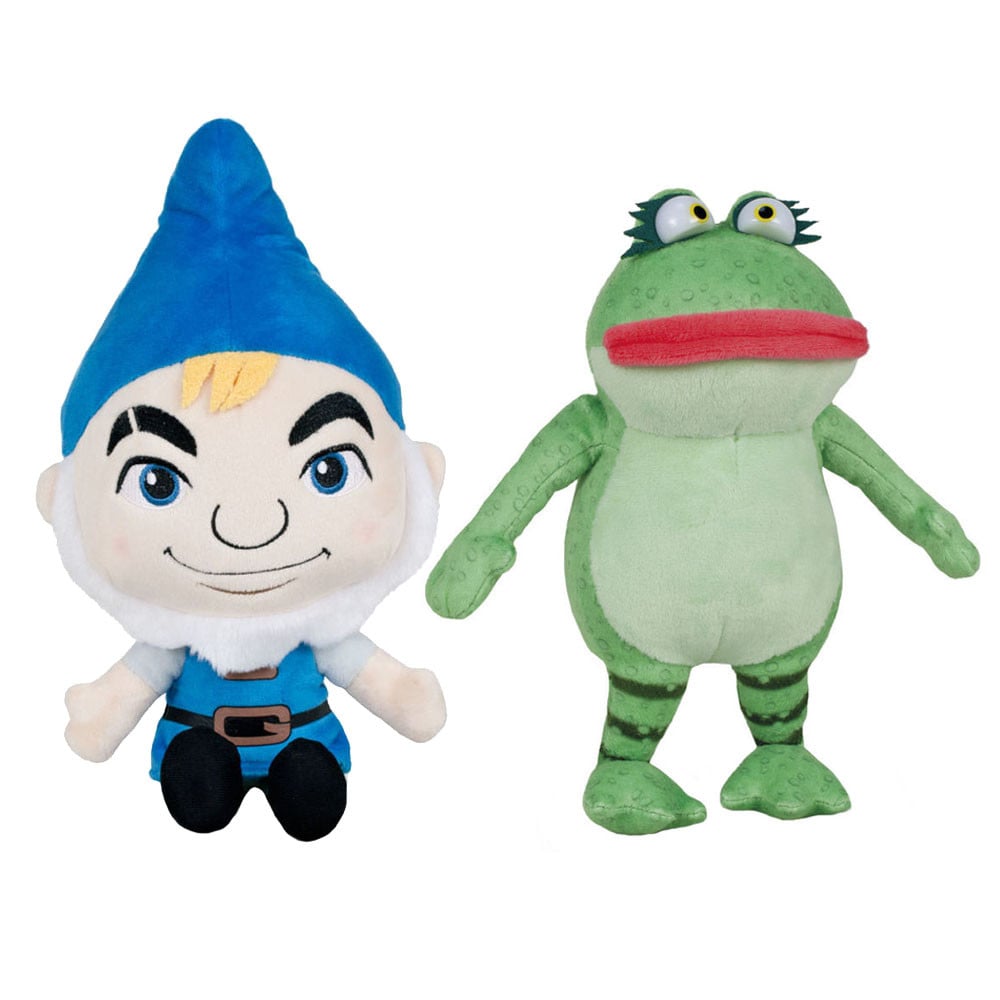 Set 2 jucarii din plus Gnomeo 32 cm & Nanette 29 cm, Sherlock Gnomes