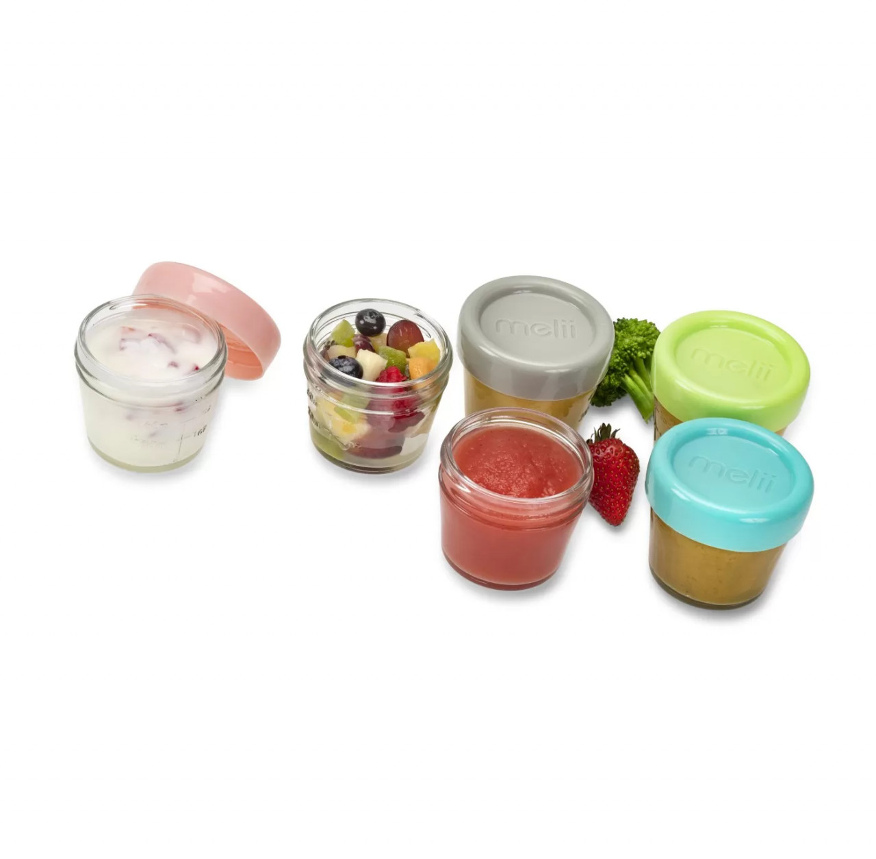 Set 6 Recipiente Sticla Pentru Hrana Bebe, Melii, 118 Ml - 2 | YEO