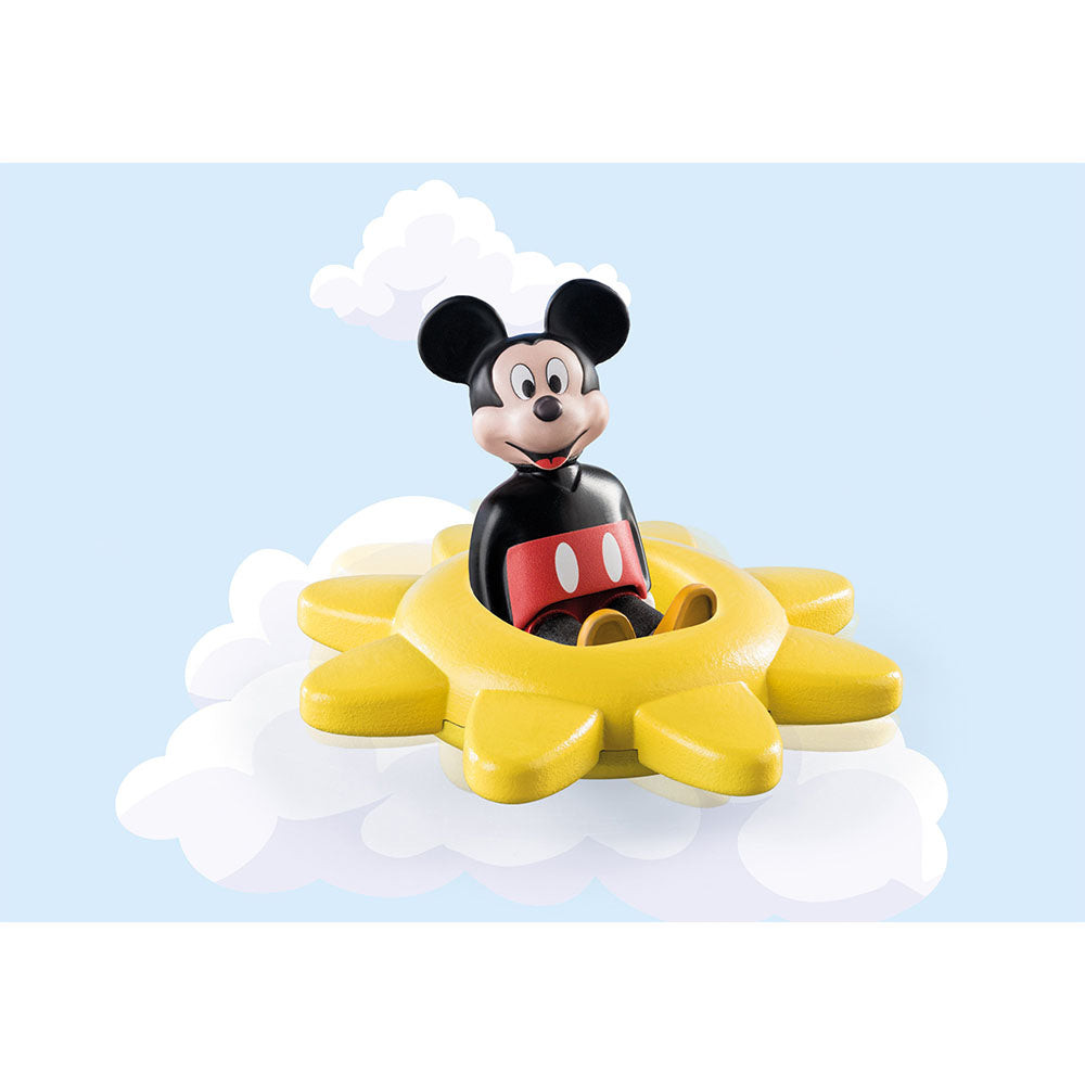 Set de joaca Playmobil - 1.2.3 & Disney: Soare Rotativ Cu Zornaitoare Mickey - 1 | YEO