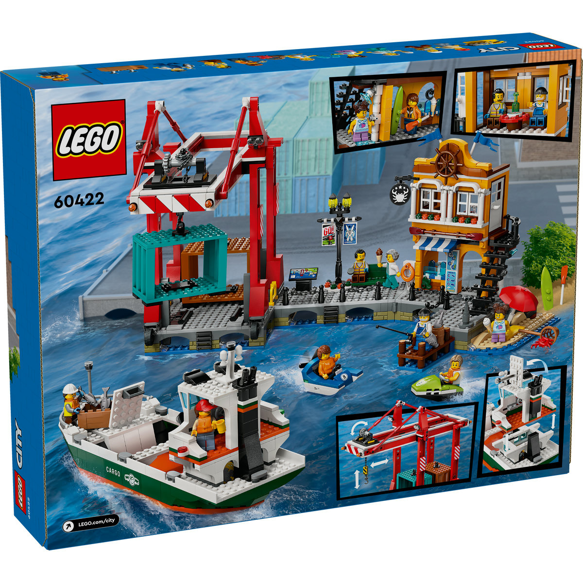 Set LEGO City - Port si nava de transport marfa (60422) - 2 | YEO