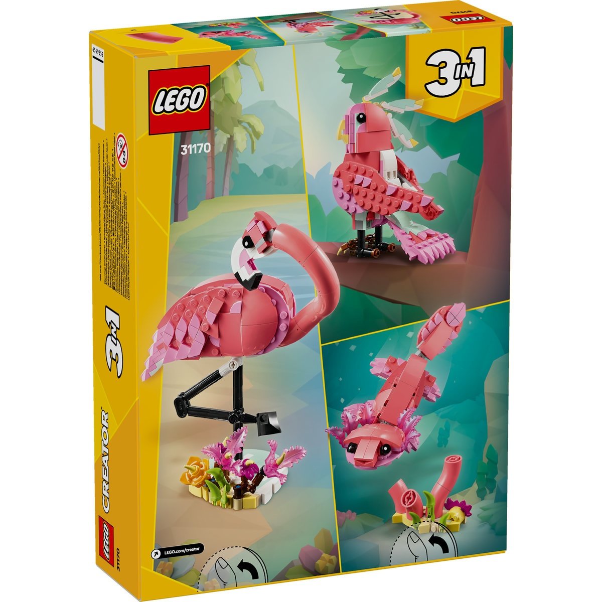 Set LEGO Creator - Animale salbatice: Flamingo roz (31170) - 2 | YEO