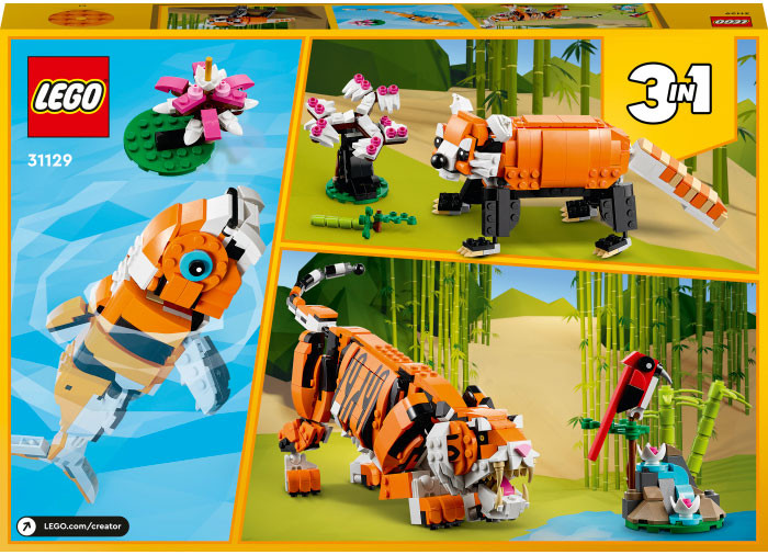 Set LEGO Creator - Tigru maiestuos (31129) - 2 | YEO