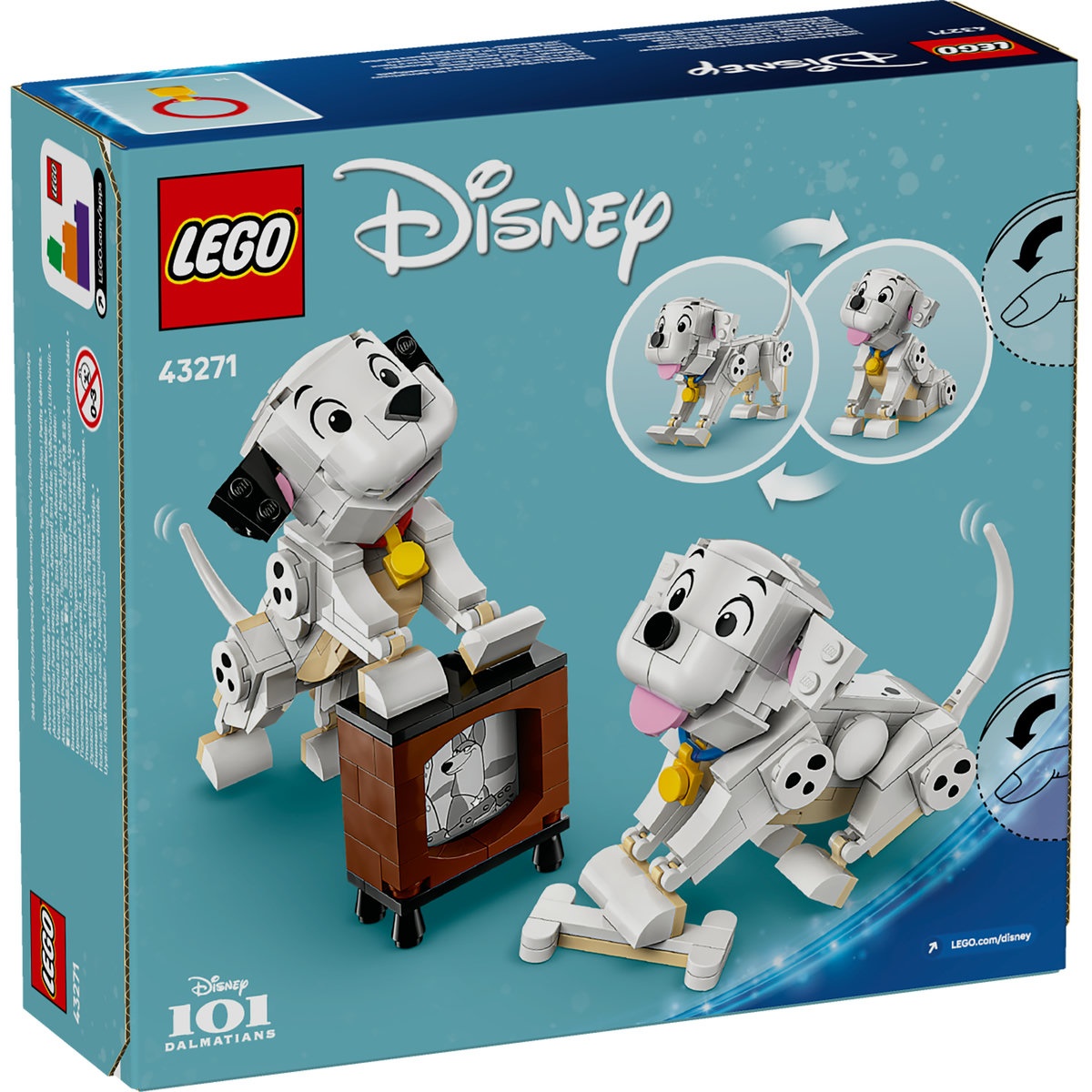 Set LEGO Disney - Căţeluşii Lucky şi Penny din 101 dalmaţieni (43271) - 2 | YEO