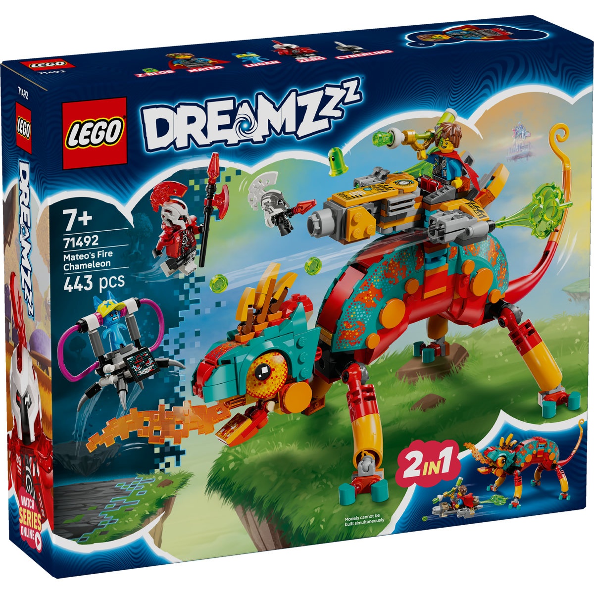 Set LEGO DREAMZzz - Cameleonul de foc al lui Mateo (71492) - 1 | YEO