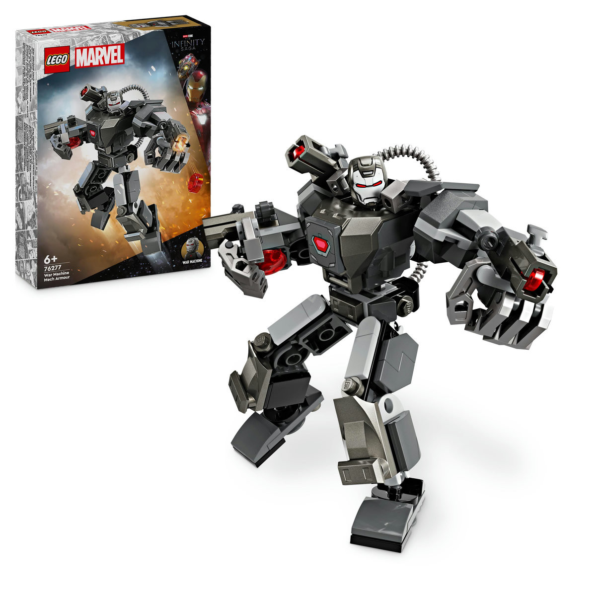 Set LEGO Marvel Super Heroes - Armura de robot a lui War Machine (76277)