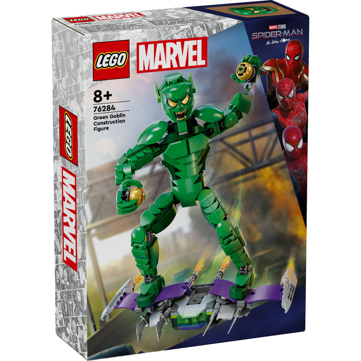 Set LEGO Marvel Super Heroes - Figurina de constructie Green Goblin (76284) - 1 | YEO