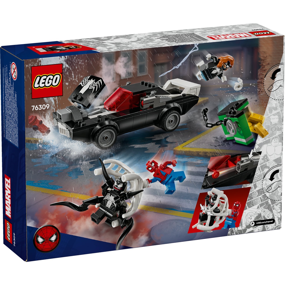 Set LEGO Marvel Super Heroes - Omul Paianjen vs. Masina fortoasa a lui Venom (76309) - 3 | YEO