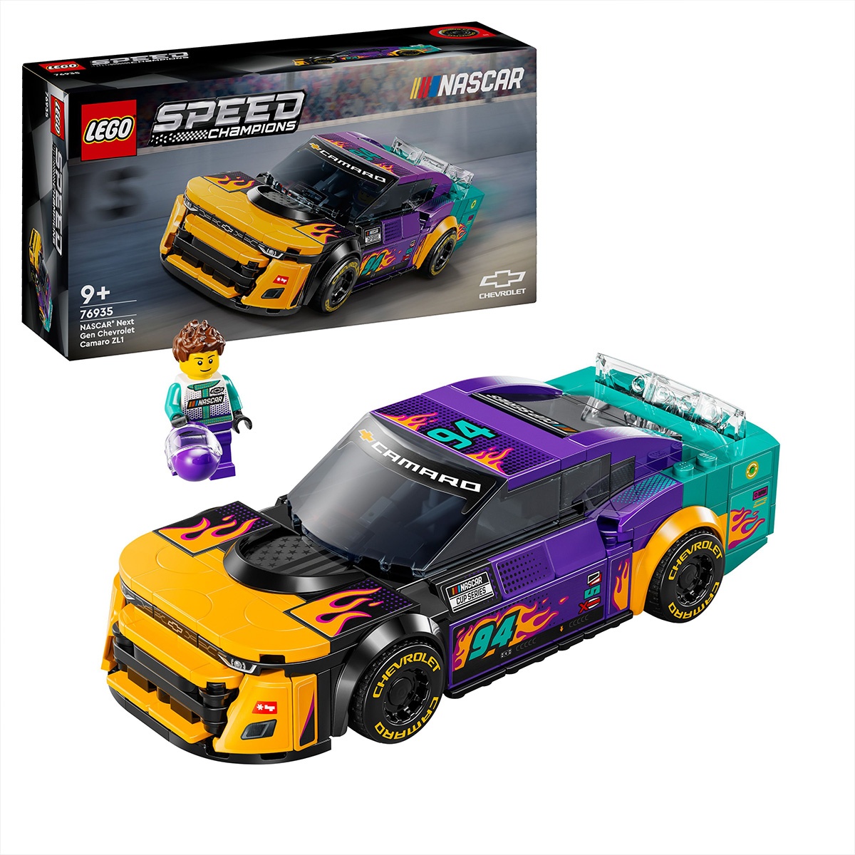 Set LEGO Speed Champions - NASCAR® Next Gen Chevrolet Camaro ZL1 (76935)