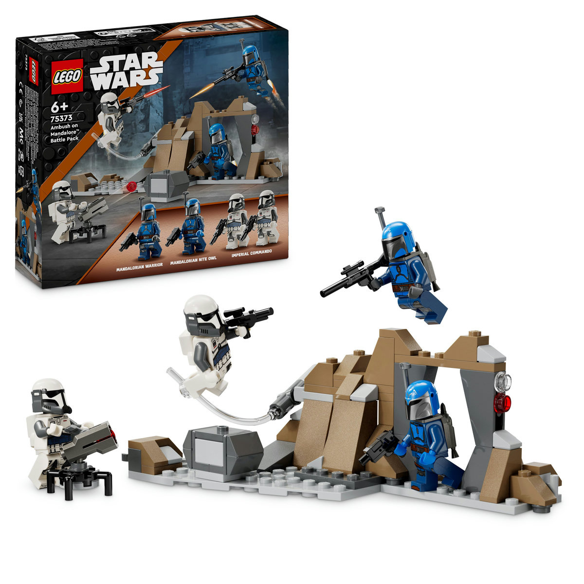 Set LEGO Star Wars - Pachet de lupta Ambuscada pe Mandalore™ (75373)