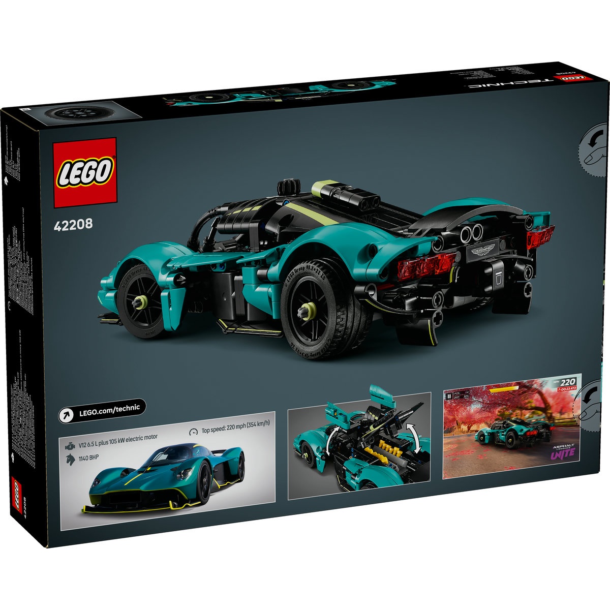 Set LEGO Technic - Aston Martin Valkyrie (42208) - 2 | YEO