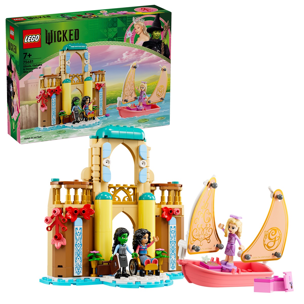 Set LEGO Wicked - Glinda, Elphaba si Nessarose la Universitatea Shiz (75681)