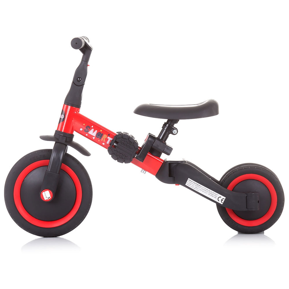 Tricicleta si bicicleta Chipolino Smarty 2 in 1 red - 2 | YEO