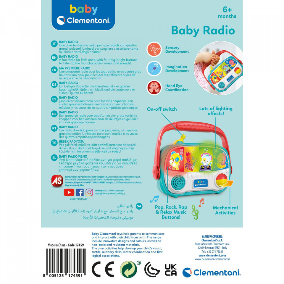 Baby Clementoni - Jucarie Radio Interactiv - 3 | YEO