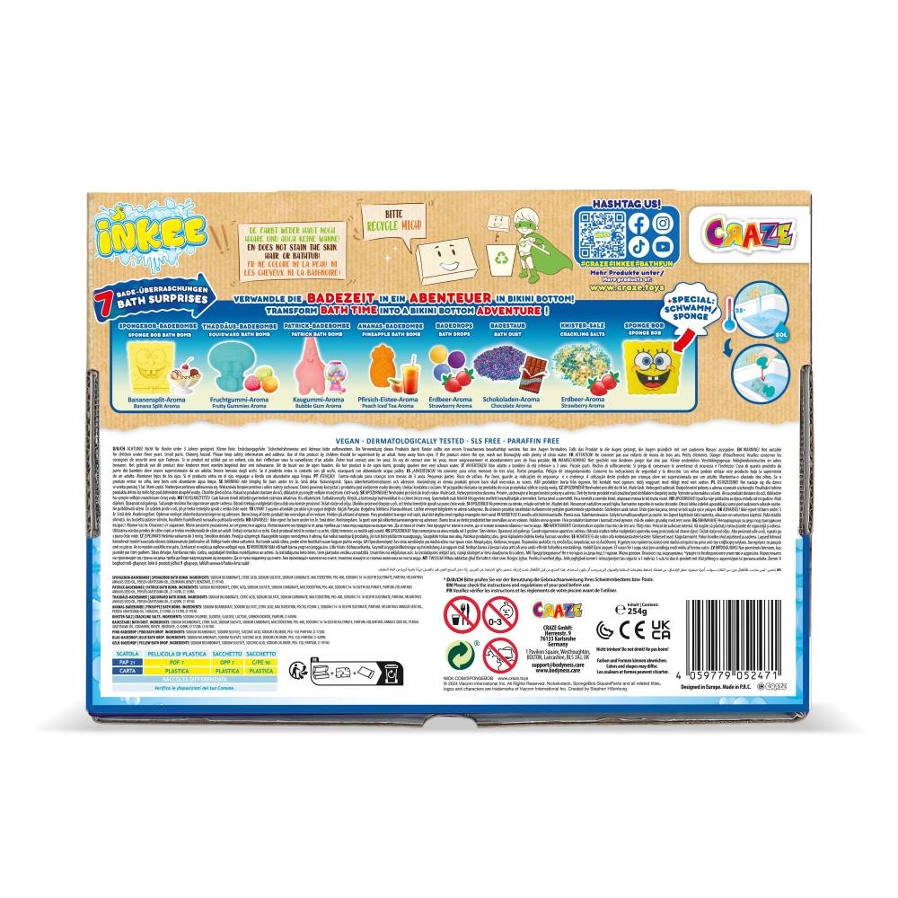 Craze - Set cadou de baie Inkee cu 7 surprize SpongeBob - 3 | YEO