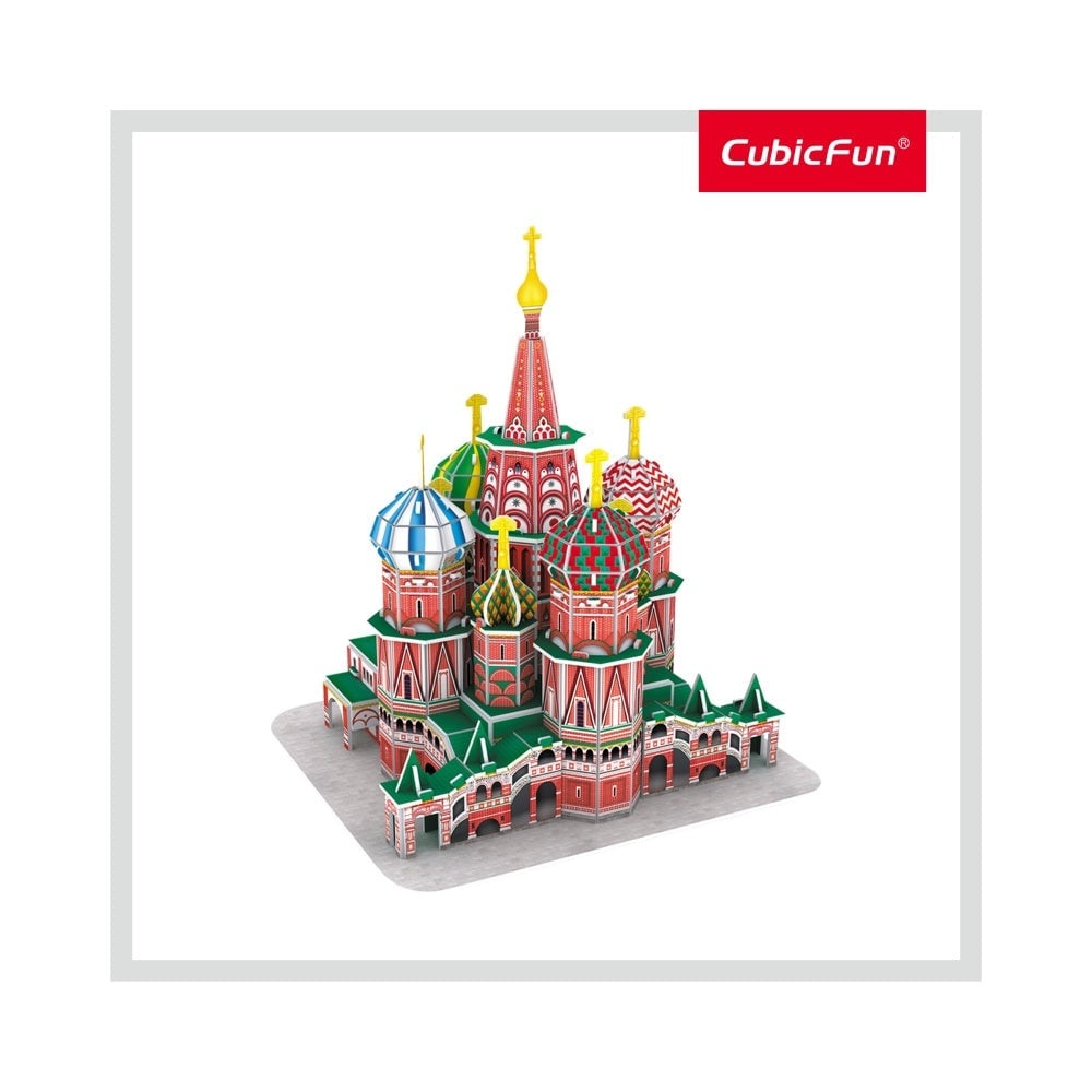 Cubic Fun - Puzzle 3D Catedrala St. Basil (Nivel Mediu 92 Piese) - 1 | YEO