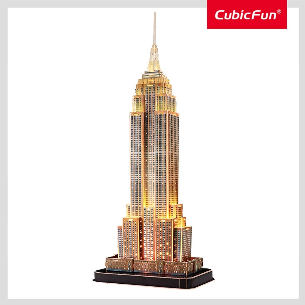 Cubic Fun - Puzzle 3D led Empire State Building 37 piese - 1 | YEO